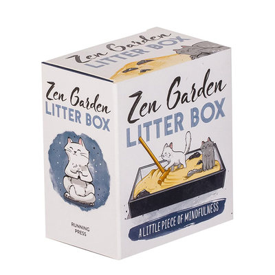 【现货】迷你文创套装 禅宗花园的猫砂盆：一小块正念Zen Garden Litter Box: A Little Piece of Mindfulness 进口玩具摆件