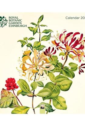【预售】爱丁堡皇家植物园 2026年挂历（艺术日历） Royal Botanic Garden Edinburgh Wall Calendar  原版日历
