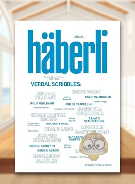 【预售】阿尔弗雷多·哈伯利——言语涂鸦 Alfredo Haberli – Verbal Scribbles 原版英文综合设计进口书籍图书外版正版