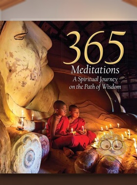 【现货】365次冥想英文心灵励志进口原版外版书精装14岁以上【365 Series】365 Meditations White Star White star书籍图书正版