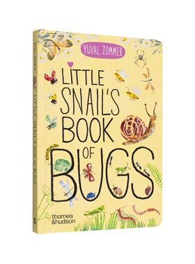 【现货】【T&H】小蜗牛的昆虫之书英文儿童绘本IP系列进口原版书纸板书3-6周岁Little Snail's Book of Bugs Yuval Zommer书籍图书