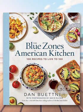 【预售】蓝色地带美国厨房100个活到100岁的食谱The Blue Zones American Kitchen 100 Recipes to Live to 100英文餐饮精装进口原