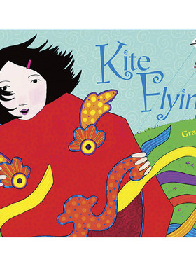 【现货】放风筝 Kite Flying 英文原版儿童绘本6-9岁故事图画书进口英语启蒙读物书籍 Grace Lin