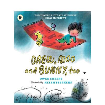 【现货】【获奖插画师Helen Stephens】德鲁，哞哞和兔子（平装） Drew， Moo and Bunny， Too 原版英文儿童绘本