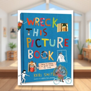 【现货】毁掉这本绘本Wreck This Picture Book英文儿童趣味3-6岁精装Keri Smith进口原版书Dial Books593111024书籍图书外版正版