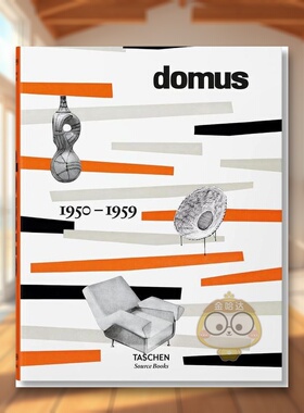 【现货】多莫斯设计 1950–1959英文综合设计进口原版书精装14岁以上domus 1950–1959 Charlotte 著TASCHEN出版书籍图书外版正版