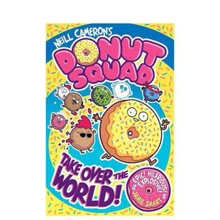 超级机器人兄弟漫画系列作者 英文儿童漫画 Donut Over the Take 甜甜圈小队：征服世界 Squad 原版 World 预售