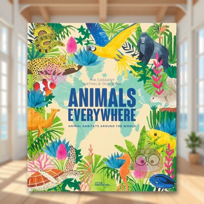 【预售】无处不在的动物动物习性大揭秘Animals Everywhere  Animal Habitats Around the World英文儿童绘本动物生态环保3-6岁精