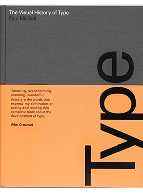 【现货】字体的视觉历史 The Visual History of Type:A visual survey of 320 typefaces 英文原版字体设计书籍进口平面设计图书