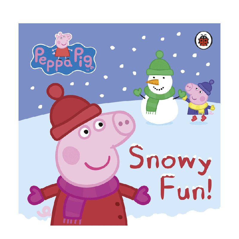 【预售】peppa pig英文版绘本小猪佩奇Pepp’s Snowy Fun粉红猪小妹佩奇的白雪乐趣英文儿童绘本