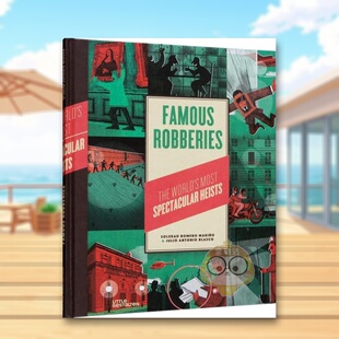【现货】举世闻名的盗窃案Famous Robberies英文儿童绘本人物传记6-9岁精装Romero进口原版书Little Gestalten47288书籍图书外版正
