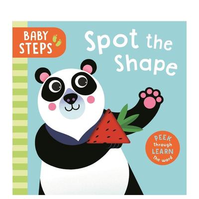 【预售】宝宝苐一步：形状认知书 Baby Steps: Spot the Shape with S&B  原版英文儿童语言/概念启蒙 S&B安全卫生材质进口书籍图