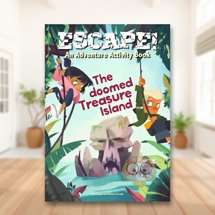 【现货】逃脱!冒险游戏书:诅咒宝藏岛 Escape! An Adventure Activity Book: The Doomed Treasure Island 原版英文儿童趣味进口