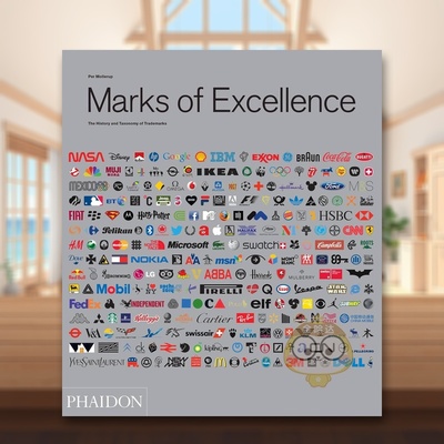 【预售】卓越标志：商标的历史与分类 Marks of Excellence 原版英文字体图案标志设计进口书籍图书外版正版