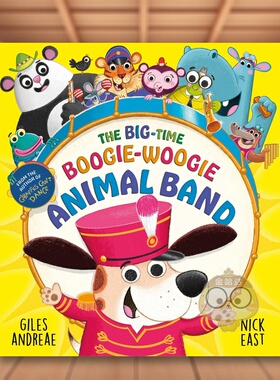 【预售】大型布吉伍吉动物乐队 The Big-Time Boogie-Woogie Animal Band 原版英文儿童绘本进口书籍图书外版正版