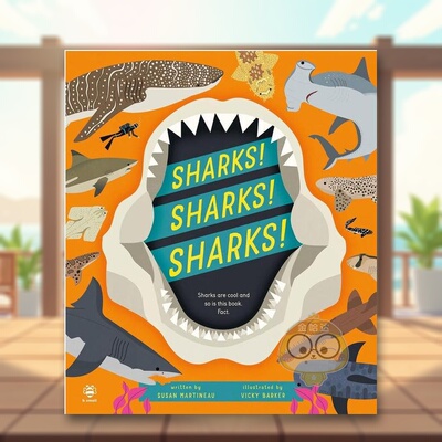 【预售】【小小自然研究员】鲨鱼英文儿童绘本动物生态环保进口原版外版书精装3-6周岁【Nature Investigator】Sharks! Sharks!书