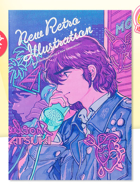 【现货】新复古插画 New Retro Illustrations: Retro Reimagined by a New Generation 日英双语原版插画作品集进口图书 PIE书籍