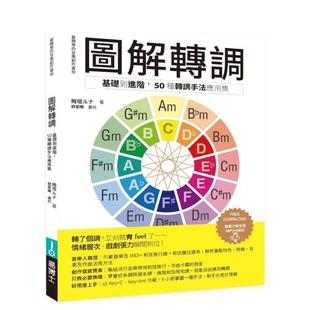 【预售】图解转调:基础到进阶, 50种转调手法应用集 台版原版中文繁体音乐 梅垣ルナ 城邦-易博士出版社进口图书外版正版书籍