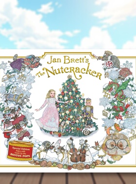 【预售】珍·布雷特 胡桃夹子 Jan Brett's the Nutcracker 原版英文儿童绘本进口书籍图书外版正版