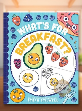 【现货】早餐吃什么？英文儿童绘本知识百科进口原版书纸板书What’s for Breakfast? Stephani Stilwell著little bee books出版书
