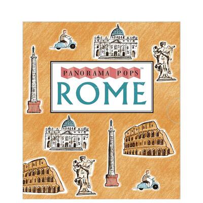 Rome: Panorama Pops罗马/伦敦/巴黎/柏林/爱丁堡 英文进口原版儿童图书6-9岁【全景立体旅行系列图书】