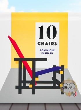 【现货】【立体书】10把设计大师椅（英文版）法文立体书进口原版书3-6周岁10 Chairs Dominique Ehrhard著Les Gr出版书籍图书外版