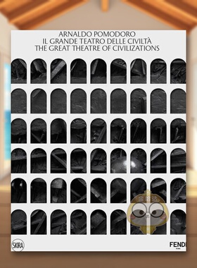 【预售】意大利艺术家Arnaldo Pomodoro回顾展：文明的伟大剧场英文博物馆展览私人收藏画册进口原版外版书精装14岁以上Arnaldo书