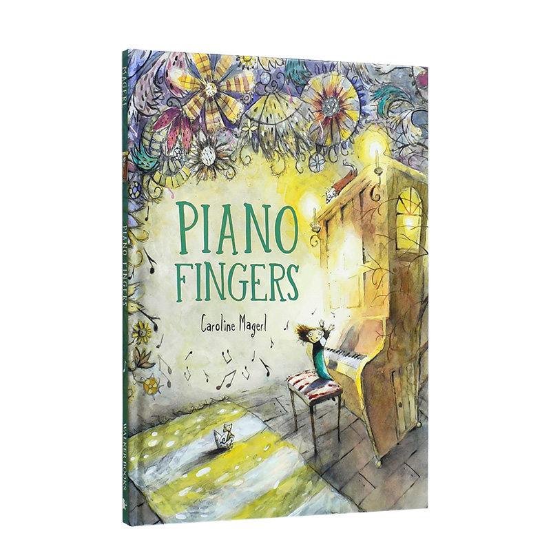 【现货】弹钢琴的手 piano fingers英文儿童绘本故事 自我成长 品格