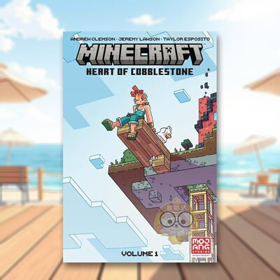 【预售】我的世界鹅卵石之心卷1英文漫画ANDREW CLEMSON进口原版书平装14岁以上Minecraft Heart of Cobblestone Volume 1Dark H书