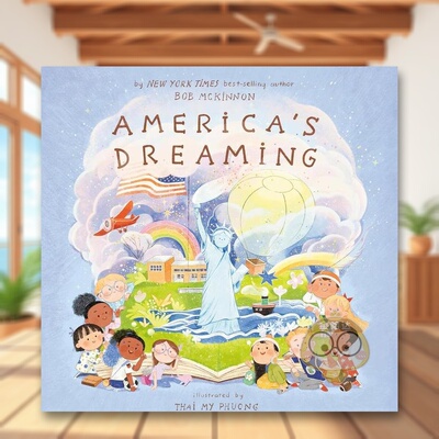 【现货】美国梦America's Dreaming英文儿童绘本交通工具城市人文3-6岁精装MCKINNON  BOB进口原版书Penguin Workshop5936587书籍