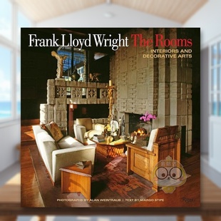 【预售】建筑大师赖特：室内与装饰 Frank Lloyd Wright: The Rooms: Interiors and Decorative Arts 原版英文设计进口书籍图书外