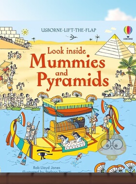 【预售】【翻翻书】木乃伊和金字塔 【Look Inside】mummies and pyramids 原版英文儿童趣味进口书籍图书外版正版