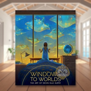 艺术Windows Worlds英文插画原画设定集3dtotal Publishing精装 世界之窗德文艾尔库尔茨 Publishing3dtotal 进口原版 现货