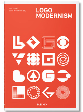 【现货】标志现代主义 Logo Modernism 英文图案商标logo品牌设计书籍TASCHEN原版进口图书 现代主义美学 图形设计师Jens Müller
