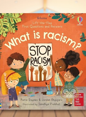 【现货】【翻翻书】问答书什么是种族歧视【Lift-the-Flap】Questions and Answers What is Racism英文儿童趣味3-6岁纸板书Katie