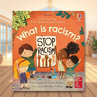 问答书什么是种族歧视 6岁纸板书Katie Racism英文儿童趣味3 and 现货 翻翻书 Answers the Lift Flap What Questions