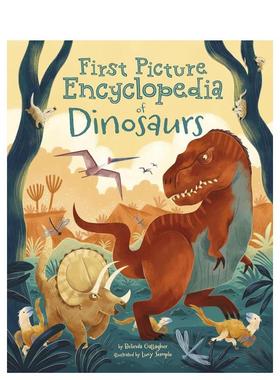 【预售】恐龙百科全书 First Picture Encyclopedia of Dinosaurs 原版英文儿童绘本进口书籍图书外版正版