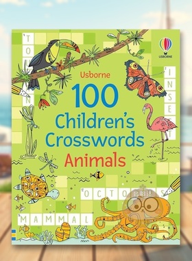 【现货】【PCW】100个儿童填字游戏动物 100 Children’s Crosswords: Animals 英文原版进口外图书书籍外版正版