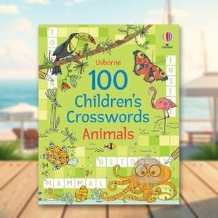 【现货】【PCW】100个儿童填字游戏动物 100 Children’s Crosswords: Animals 英文原版进口外图书书籍外版正版