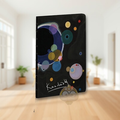 【预售】康定斯基-几个圆圈A4笔记本 Several Circles， Vasily Kandinsky A4 Notebook 原版笔记本Notebook进口书籍图书外版正版