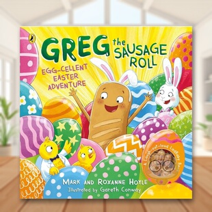 【现货】香肠卷格雷格：鸡蛋味复活节冒险英文儿童绘本IP系列进口原版外版书平装3-6周岁Greg the Sausage Roll: Egg-cellent Ea书