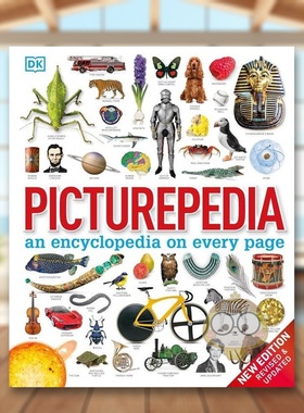 【现货】图片百科每页都含百科全书英文儿童绘本知识百科进口原版图书Picturepedia: an encyclopedia on every pageDKDK Childr书