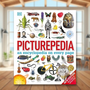 【现货】图片百科每页都含百科全书英文儿童绘本知识百科进口原版图书Picturepedia: an encyclopedia on every pageDKDK Childr书