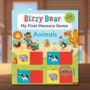 6岁纸板书Benji UK978 忙碌 Crow 书Nosy Davies进口原版 BearAnimals英文儿童趣味3 第一本记忆游戏书动物Bizzy 小熊我 现货