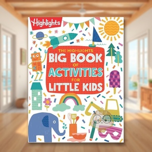 亮点英文儿童趣味Highlights进口原版 Littl书 for Big 预售 小孩子活动大书 Book 3岁 书平装 Activities 6岁The Highlights