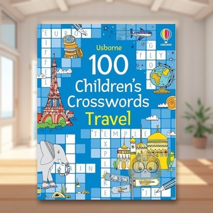 【现货】100 个儿童填字游戏 旅游【PCW】100 Children's Crosswords英文儿童趣味Phillip Clarke 6-9岁Usborne children’s book