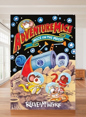 【预售】冒险萌鼠团：月球登陆大冒险 Adventuremice: Mice on the Moon 原版英文儿童桥梁书进口书籍图书外版正版