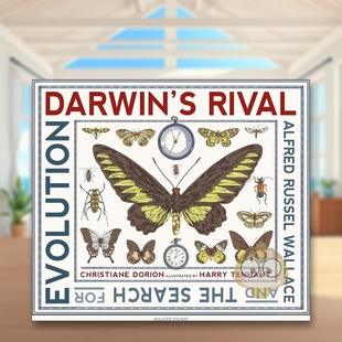 【预售】达尔文的竞争对手 阿尔弗雷德的进化论 Darwin’s Rival 原版英文儿童绘本进口书籍图书外版正版