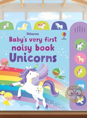 【现货】【有声书】独角兽Baby’s Very First Noisy Book Unicorns英文儿童趣味1岁(含)-3岁(含)纸板书Stella Baggott进口原版书