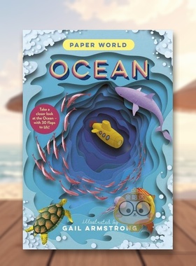【现货】【翻翻书】纸上世界海洋【Paper World】Ocean英文儿童趣味Ruth Symons精装3-6岁Templar Publishing进口原版书078书籍图